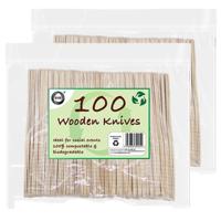 DID Wegwerp messen - hout - 200x - eenmalig gebruik - biologisch afbreekbaar