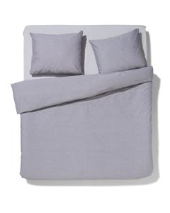 HEMA Dekbedovertrek Chambray 240x200/220 Lichtgrijs (lichtgrijs)