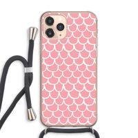 Dakpannetjes: iPhone 11 Pro Max Transparant Hoesje met koord