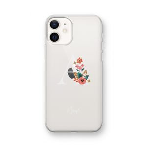 Pink Bouquet: iPhone 12 mini Transparant Hoesje
