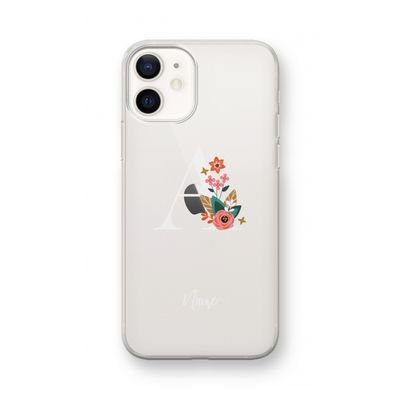 Pink Bouquet: iPhone 12 mini Transparant Hoesje