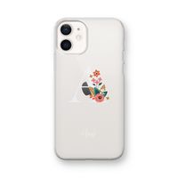 Pink Bouquet: iPhone 12 mini Transparant Hoesje