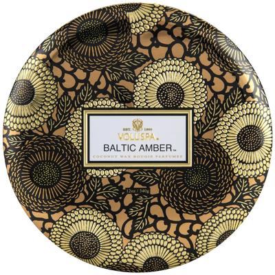 Voluspa Japonica Collection Baltic Amber 3 Wick Tin Candle 340gr Voluspa Japonica Collection Baltic Amber 3 Wick Tin Candle 340gr