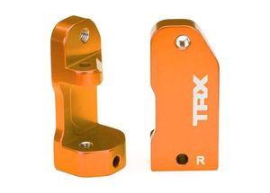 Traxxas Caster blocks, 30-degree, orange-anodized 6061-t6 aluminum (left & right) (TRX-3632T)