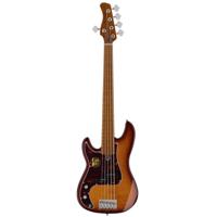 Sire Marcus Miller P5 A5L Tobacco Sunburst linkshandige 5-snarige elektrische basgitaar - thumbnail