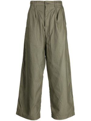 Comme des Garçons Homme pantalon court à design plissé - Vert