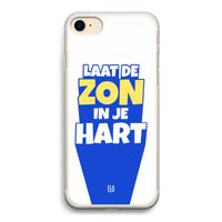 Laat de zon in je hart: iPhone 7 Transparant Hoesje