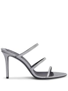 Giuseppe Zanotti sandales Alimha 90 mm en cuir - Argent