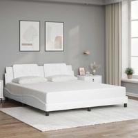 Bedframe zonder matras "Zadar" kunstleer wit 180x200 cm