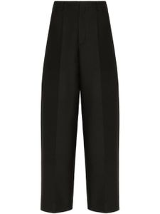 Valentino Garavani pantalon à plis marqués - Noir