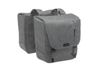 Newlooxs Grijze nova double - dubbele fietstas, waterafstotend, 32l