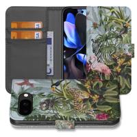 Google Pixel 9a | Book Case | & Portemonnee Hoesje Jungle Design