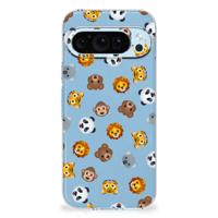 TPU bumper voor Google Pixel 9 | 9 Pro Dieren Emojis