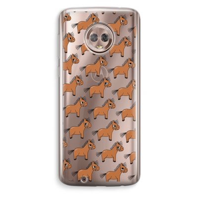 Pony: Motorola Moto G6 Transparant Hoesje