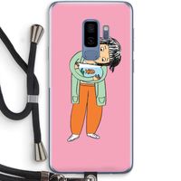 Visknuffel: Samsung Galaxy S9 Plus Transparant Hoesje met koord