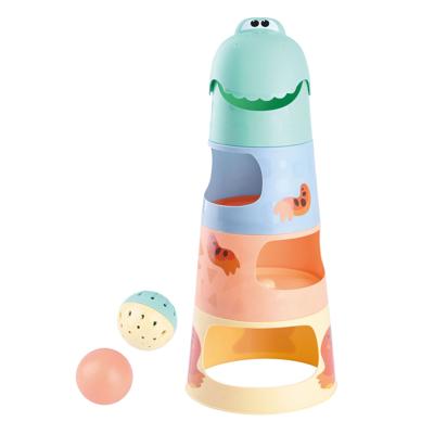 Play dino stapeltoren met ballen, 6dlg.