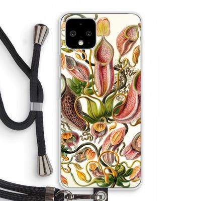 Haeckel Nepenthaceae: Pixel 4 Transparant Hoesje met koord