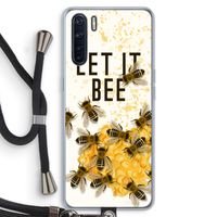 Let it bee: Oppo A91 Transparant Hoesje met koord