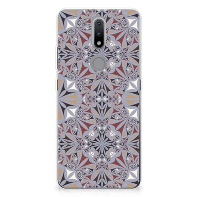 Nokia 2.4 | TPU | Siliconen hoesje | Flower Tiles