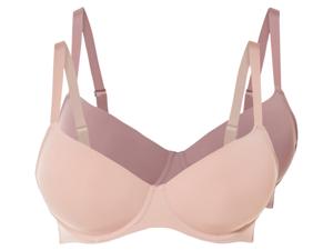 esmara 2 dames BH&apos;s (Oud roze/donkerroze, 90D)