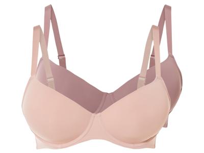 esmara 2 dames BH&apos;s (Oud roze/donkerroze, 90D)