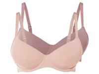 esmara 2 dames BH's (Oud roze/donkerroze, 90D) esmara 2 dames BH's (Oud roze/donkerroze, 90D)