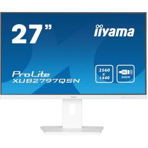 Iiyama ProLite XUB2797QSN-W2 27 Quad HD 100Hz USB-C IPS Monitor - Wit