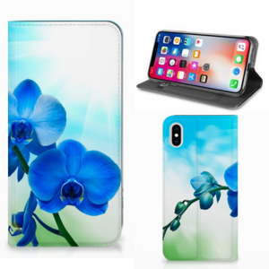 Apple iPhone Xs Max Smart Cover Orchidee Blauw - Cadeau voor je Moeder