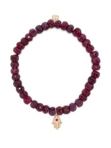 Sydney Evan bracelet Hamsa en or 14ct - Violet