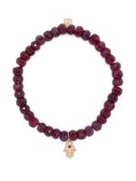 Sydney Evan bracelet Hamsa en or 14ct - Violet