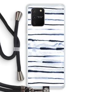 Ink Stripes: Samsung Galaxy S10 Lite Transparant Hoesje met koord