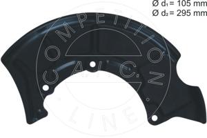 Dekplaat, remschijf AIC, Inbouwplaats: Vooras rechts, u.a. fÃ¼r Audi, Skoda, VW, Seat