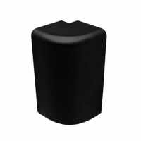 Küberit - Buitenhoek 90 graden t.b.v. 845 profiel zwart gepoedercoat