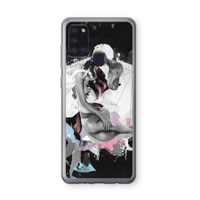 Camouflage de sommeil: Samsung Galaxy A21s Transparant Hoesje