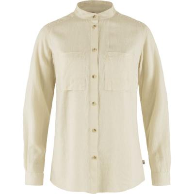 Fjallraven Övik Hemp LS Shirt Dames Chalk White L