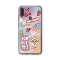 Positivity: Samsung Galaxy A11 Transparant Hoesje