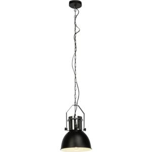 Brilliant Salford 93590/76 Hanglamp LED E27 60 W Zwart, Chroom