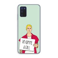 Gimme a call: Samsung Galaxy A03s Transparant Hoesje Gimme a call: Samsung Galaxy A03s Transparant Hoesje
