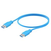 Weidmüller USB-kabel USB-A stekker 5.00 m Blauw PVC-mantel 2581730050 - thumbnail