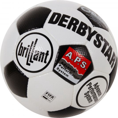Derbystar Voetbal Brillant APS Retro II Wit zwart 1738