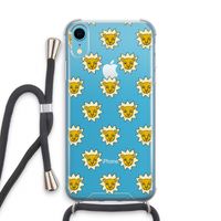 Leeuwenkoppen: iPhone XR Transparant Hoesje met koord