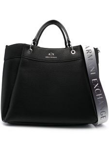 Armani Exchange sac à logo imprimé - Noir