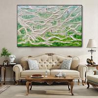 mintura handgemaakte abstracte 3d gras golf olieverfschilderijen op canvas moderne muur kunst kamer decoratie foto voor home decor gerold frameloze ongespannen schilderij Lightinthebox