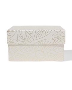 HEMA Doos 16.5x16.5x9cm Vierkant Bladeren