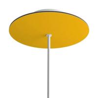 Ronde plafondkap mosterdgeel minimalistisch 200mm 1 uitgang