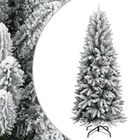 Kunstkerstboom met sneeuw 120 cm PVC en PE