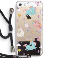 Fantasiewereld: iPhone 5 / 5S / SE Transparant Hoesje met koord Fantasiewereld: iPhone 5 / 5S / SE Transparant Hoesje met koord