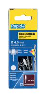 Rapid Blindklinknagels Wit | Ø4 x 10 mm | Incl. Boor | 50 Stuks - 5001463