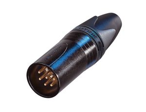 Neutrik NC6MXX-B Male XLR kabeldeel 6p zwart