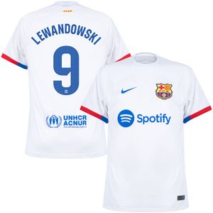 FC Barcelona Shirt Uit 2023-2024 + Lewandowski 9